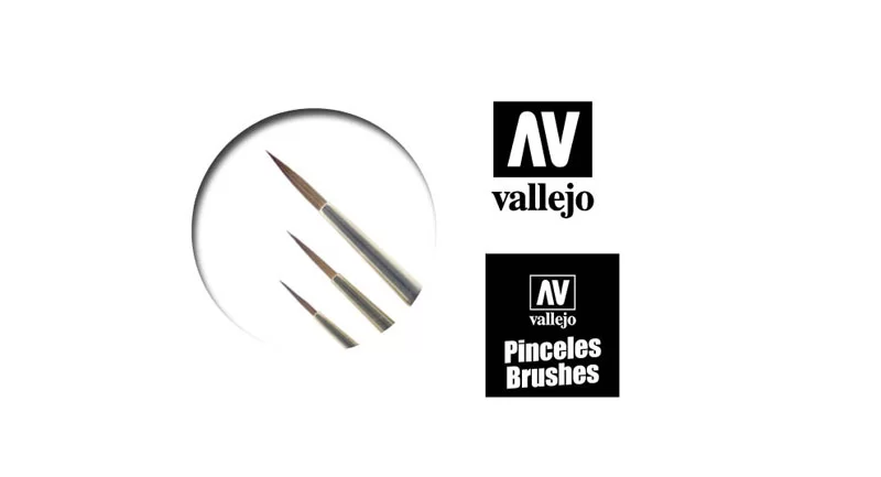 Vallejo Kolinsky Tajmyr sable brushes - painter set